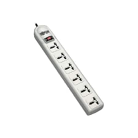 Doomsday Outlet Strip, Surge, Universal, German, French, 6 ft., Light Gray DO529902
